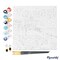 Figured'Art Mini Paint by Numbers Kit for Adults with Frame Travel Poster Tuscany Spring Small format 8"x8" - Craft Art Painting DIY Canvas Already Stretched on a Wooden Frame